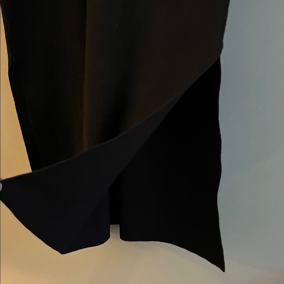 APRICOT collared ribbed knit dress with high slits size 6 - Picture 9 of 10